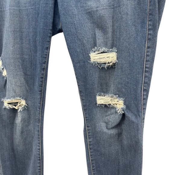 Torrid Bombshell Skinny Jeans Womens Blue Ripped Premium Stretch Denim Sz 18T - Picture 12 of 12